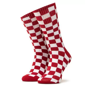 Vans Skarpety Wysokie Damskie Checkerboard Crew VN0A3H3NRLM1 r.38,5/42 Red/White - Skarpetki damskie - miniaturka - grafika 1