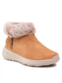 Botki damskie - Skechers Botki Go Joy 144003/CSNT Brązowy - grafika 1