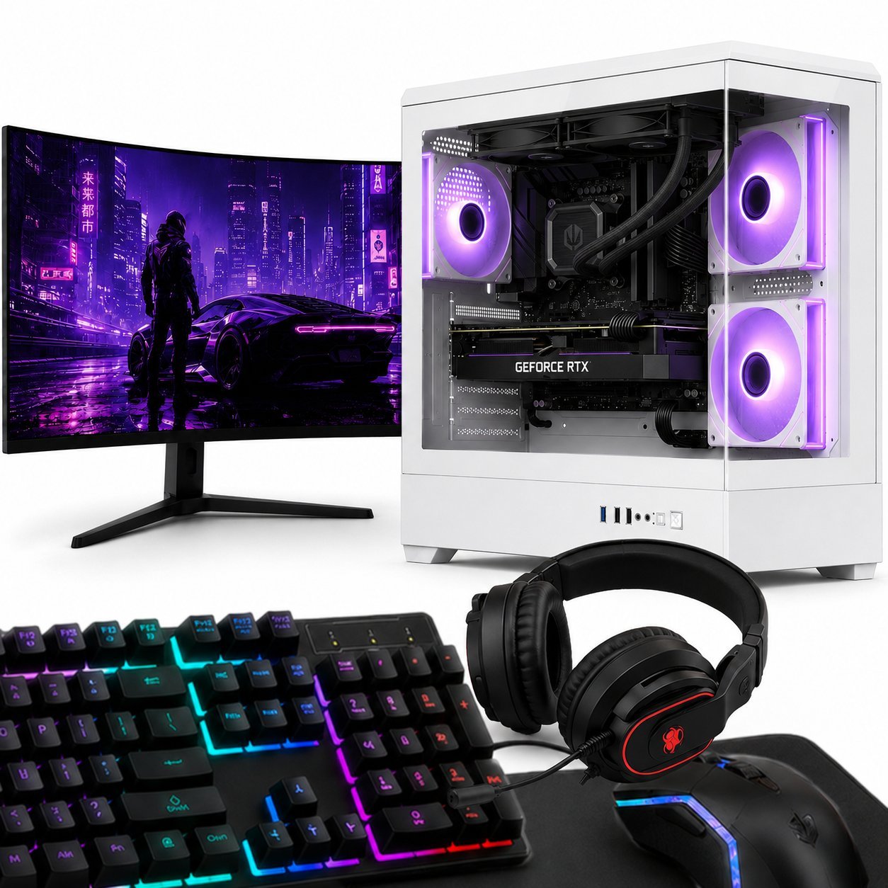 Altreo Zestaw KOMPUTER GAMINGOWY Intel I7 14700F RTX 5070 TI 16GB 2TB 64GB