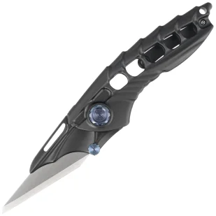 Nóż składany RikeKnife Alien 1 Black DLC Titanium, Satin M390 (RK-Alien1-B) - Noże - miniaturka - grafika 1