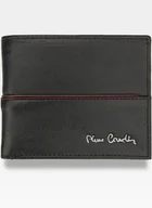 Portfele - Pierre Cardin, Portfel skórzany męski, Tilak38 8824, czarny, ochrona RFID, mały - miniaturka - grafika 1