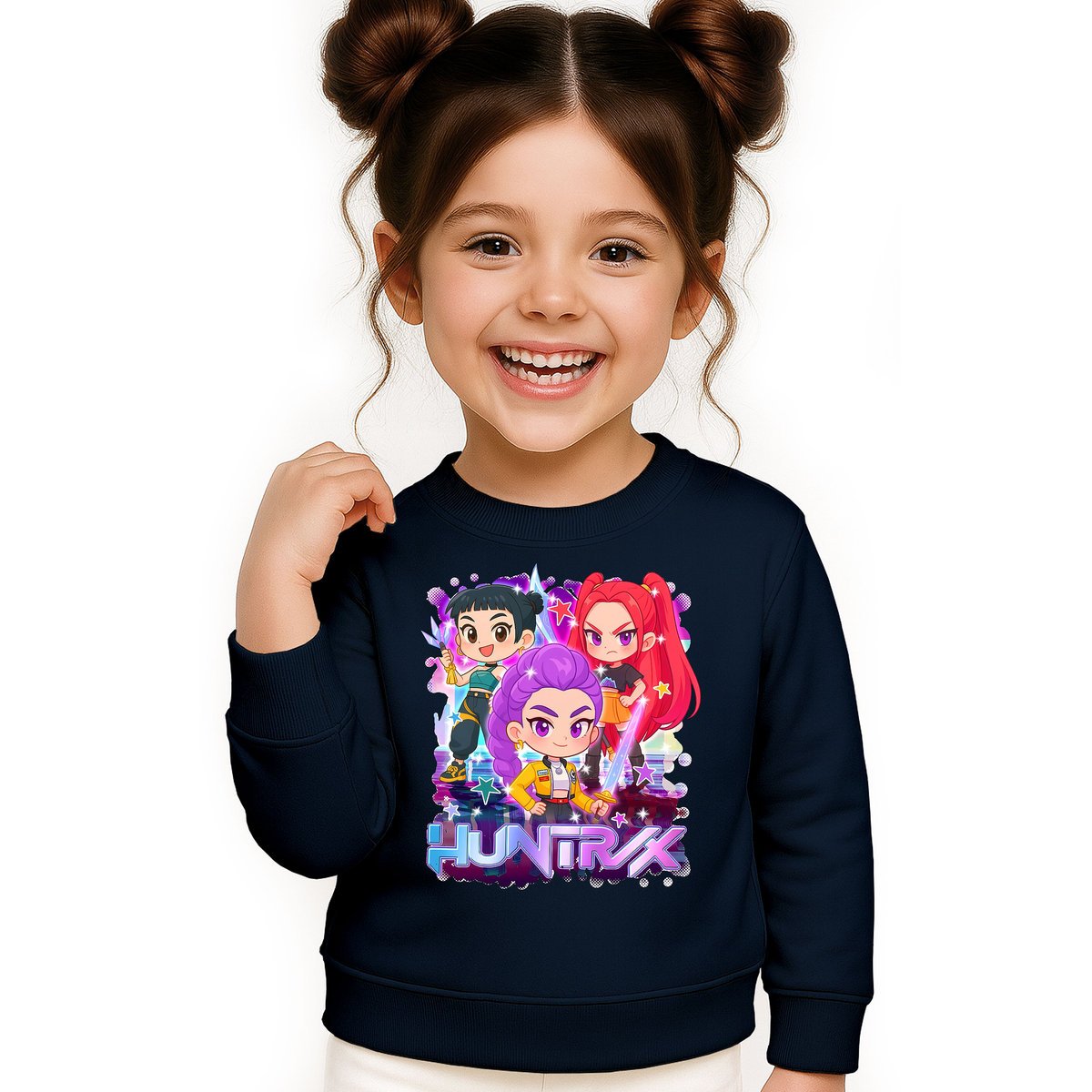 BLUZA DZIECIĘCA KPOP DEMON HUNTERS HUNTRIX 146-152 BAWEŁNIANA JAKOŚĆ