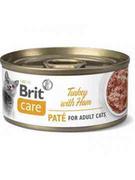 Mokra karma dla kotów - Brit Care Kot Care Cat Turkey with Ham Mokra karma z indykiem i szynką 70g - miniaturka - grafika 1