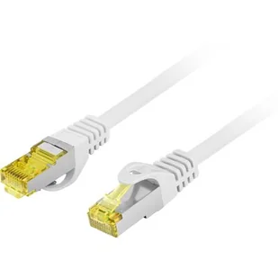 Lanberg Patchcord S/FTP kat.6A 10m LSZH CU fluke passed szary PCF6A-10CU-1000-S - Patchcordy - miniaturka - grafika 1