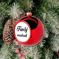 Bombki - Mała bombka na choinkę z Twoim nadrukiem - miniaturka - grafika 1