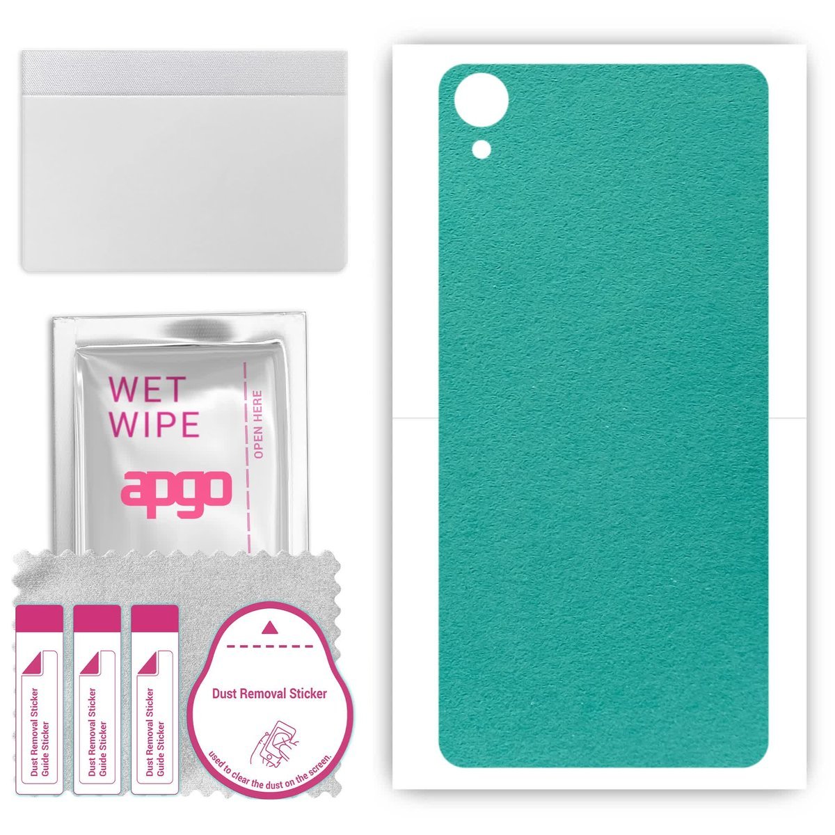 Folia naklejka skórka strukturalna na TYŁ Zamsz do Sony Xperia XA Ultra - Zamsz Miętowy - apgo SKINS