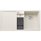 Zlewozmywaki - Zlewozmywak granitowy BLANCO Collectis 6 S Silgranit Delikatny biały + wkład z pokrywką 527058 - miniaturka - grafika 1