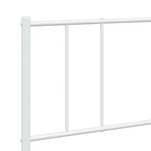Metalowa rama łóżka z wezgłowiem, biała, 180x200 cm Lumarko! - Łóżka - miniaturka - grafika 10