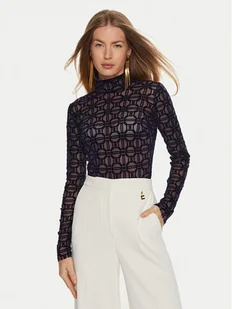 Elisabetta Franchi Body BO-014-47E2-V260 Granatowy Regular Fit - Body - miniaturka - grafika 1