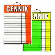Etykiety samoprzylepne i bloki etykiet - KORFED CENNIK A3 LAMINOWANY - miniaturka - grafika 1