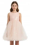 Sukienki - Patrizia Pepe Sukienka Dziewczęca z Cekinami i Tiulem M Kyb - miniaturka - grafika 1