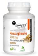 Układ nerwowy - Aliness Panax Ginseng 400 mg (Żeń-szeń Koreański) x 100 kaps vege - miniaturka - grafika 1
