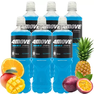 4Move Napój izotoniczny niegazowany o smaku wieloowocowym 750 ml x 6 sztuk - Napoje energetyczne i izotoniczne - miniaturka - grafika 1