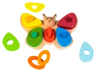 Zabawki kreatywne - Playtive Zabawka motoryczna, z drewna (Motyle) - miniaturka - grafika 1