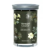 Świece - Yankee Candle Tumbler Świeca w Dużym Słoiku z Dwoma Knotami Silver Sage & Pine - miniaturka - grafika 1