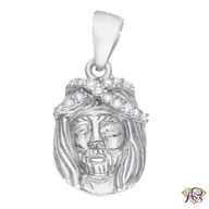 Wisiorki - Srebrny Medalik Jezus MED75 - miniaturka - grafika 1