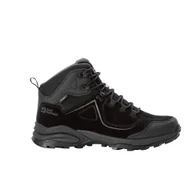 Buty trekkingowe męskie - Męskie buty na wędrówki Jack Wolfskin SUNSET HIKE TEXAPORE MID M black - 39,5 - miniaturka - grafika 1