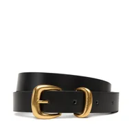 Paski - Pasek Damski Calvin Klein Sarah 2 Piece Logo Buckle Belt LV04K7012G Czarny - miniaturka - grafika 1