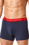 Majtki damskie - Key melanżowe bokserki męskie granatowe MXH 172 B22 GR, Kolor granatowy, Rozmiar L, Key - Intymna - miniaturka - grafika 1