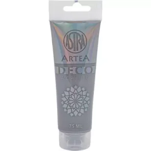 Astra Farba akrylowa Deco Artea w tubie 75ml szara - Farby i media malarskie - miniaturka - grafika 1