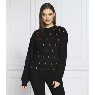 Karl Lagerfeld Bluza Aop Ikonik Embroidered | Regular Fit - Bluzy damskie - miniaturka - grafika 1