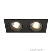 Lampy sufitowe - Spotline Oczko wpuszczane 2pł zacisk sprężynowy NEW TRIA GU10 113492 - miniaturka - grafika 1