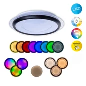 Lampy sufitowe - Lampa sufitowa LED Canna RGB CCT z pilotem - miniaturka - grafika 1