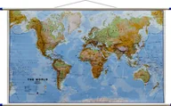 Mapy i plansze edukacyjne - Świat fizyczny mapa ścienna 1:30 000 000 Maps International - miniaturka - grafika 1