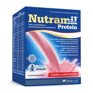 Olimp Nutramil Complex Protein smak truskawkowy 6 szt. - Żywienie medyczne - miniaturka - grafika 1