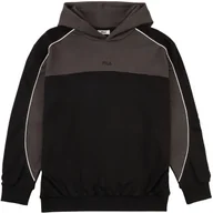 Bluzy męskie - Bluza męska Fila Rivoli czarno-szara FAM1121 83033 M - miniaturka - grafika 1