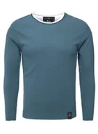 Bluzy męskie - KEY LARGO MSW Sarasota bluza męska, Petrol (1225), XXL - miniaturka - grafika 1