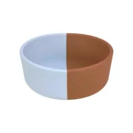 Miseczki i talerzyki dla dzieci - Lassig Miseczka silikonowa dla dzieci Happy Rascals Smile sky blue - miniaturka - grafika 1