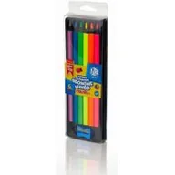 Artykuły biurowe - Astra Kredki ołówkowe neonowe Jumbo 6 kolorów - miniaturka - grafika 1