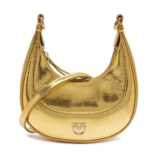 Pinko Skórzane hobo BRIOCHE MINI - Torebki damskie - miniaturka - grafika 1