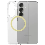 Etui i futerały do telefonów - Etui PANZERGLASS Care Flagship Urban Combat Qi do Samsung Galaxy S25 Przezroczysto-żółty - miniaturka - grafika 1
