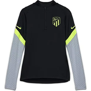 Nike Dziecięca ATM Y NK DRY STRKE Top CL koszulka z długim rękawem, czarny/wilk szary/(wolt) (bez sponsor-3.), M - Koszulki i topy damskie - miniaturka - grafika 1