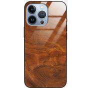 Etui i futerały do telefonów - Etui drewniane iPhone 13 Pro Premium Wood Caramel Forestzone Glass - miniaturka - grafika 1