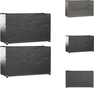 vidaXL Pokrowce na meble ogrodowe 2 szt. 8 oczek 125x55x75 cm Prostokątne - Pokrowce ochronne na meble ogrodowe - Pokrowce na meble ogrodowe - miniaturka - grafika 1