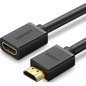 Kable - UGREEN Kabel HDMI męski do HDMI żeński HD107, FullHD, 3D, 1m (czarny) - miniaturka - grafika 1