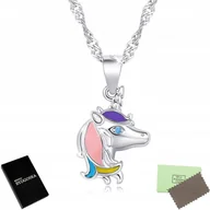 Biżuteria dla dzieci - NASZYJNIK SREBRNY 925 JEDNOROŻEC DLA DZIECI - miniaturka - grafika 1