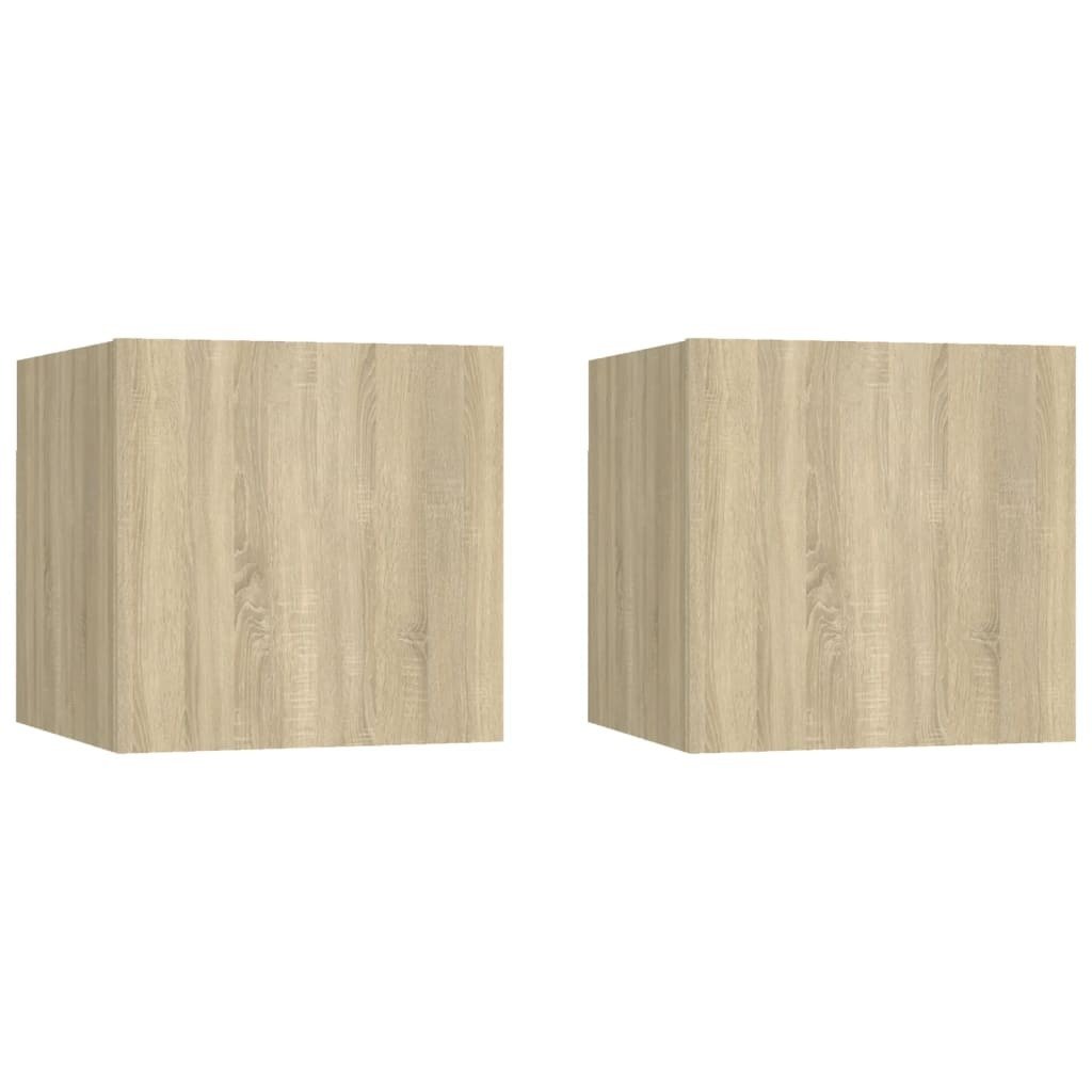 Szafki nocne 2 szt. dąb sonoma 30,5x30x30 cm materiał drewnopochodny