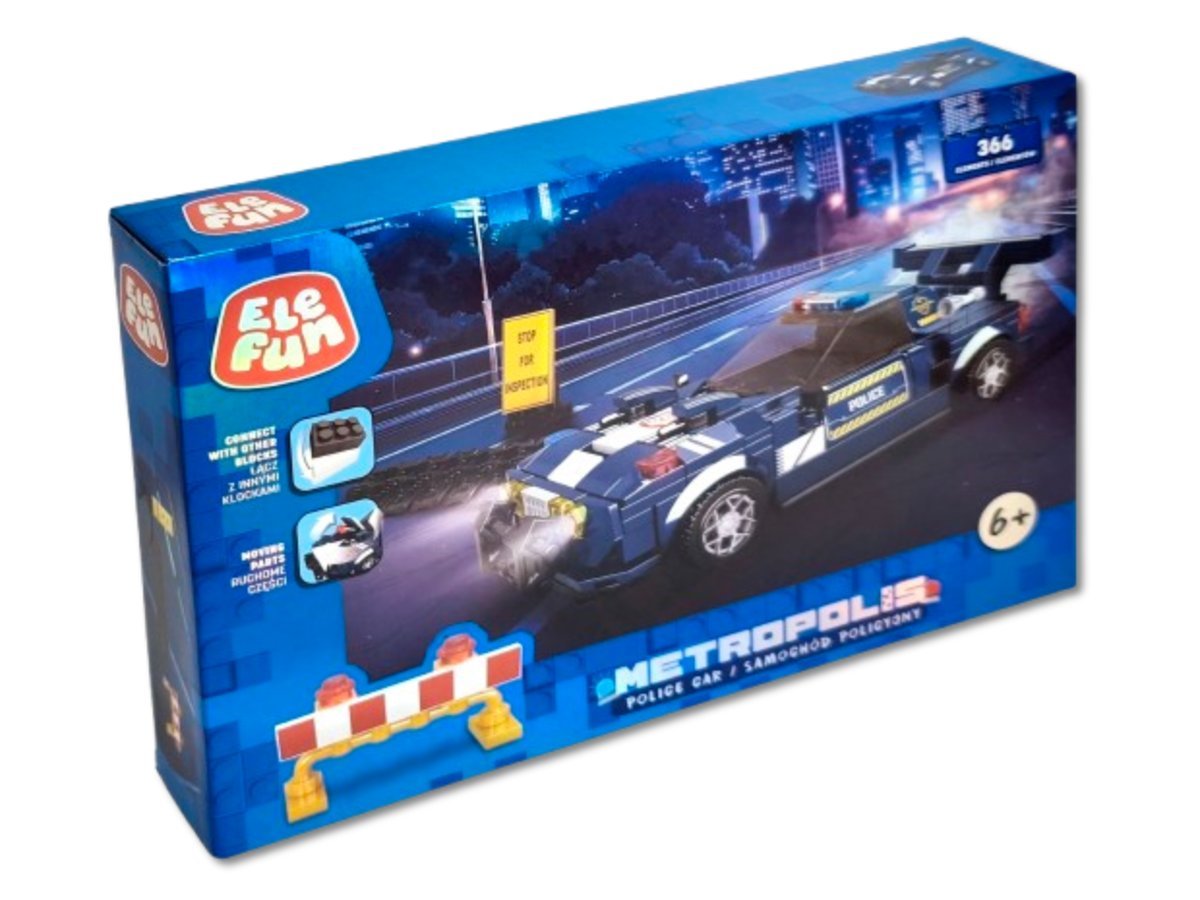 Klocki Elefun Metropolis Samochód Policyjny C5008