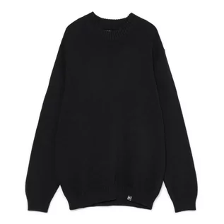 Swetry męskie - Cropp - Czarny sweter z półgolfem - Czarny - grafika 1