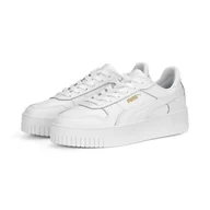 Buty trekkingowe damskie - Sneakersy damskie Carina Street PUMA White Gold - miniaturka - grafika 1