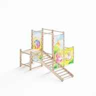 Zabawki i gry sportowe - Mały plac zabaw Montessori z drabinką drewnianą - zabawka - miniaturka - grafika 1