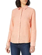 Bluzki damskie - GANT Damska bluzka The Linen Chambray, Russet pomarańczowy, 44 PL - miniaturka - grafika 1