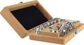 Zestawy narzędziowe - Zestaw narzędzi Felo Zestaw 18 narzędzi w drewnianym pudełku Felo XS Classic 1/4 - miniaturka - grafika 1