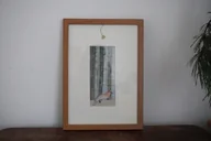 Obrazy i zdjęcia na płótnie - Akwarela z nocnym liskiem - kolaż. - miniaturka - grafika 1