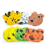 Przybory szkolne - DpCraft Naklejki z pianki, zwierzaki, DPCraft, 38 szt. - miniaturka - grafika 1