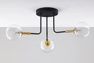 Lampy sufitowe - Trójramienna lampa do sypialni JUP 2039 BU 3 CZ/MS TR - miniaturka - grafika 1